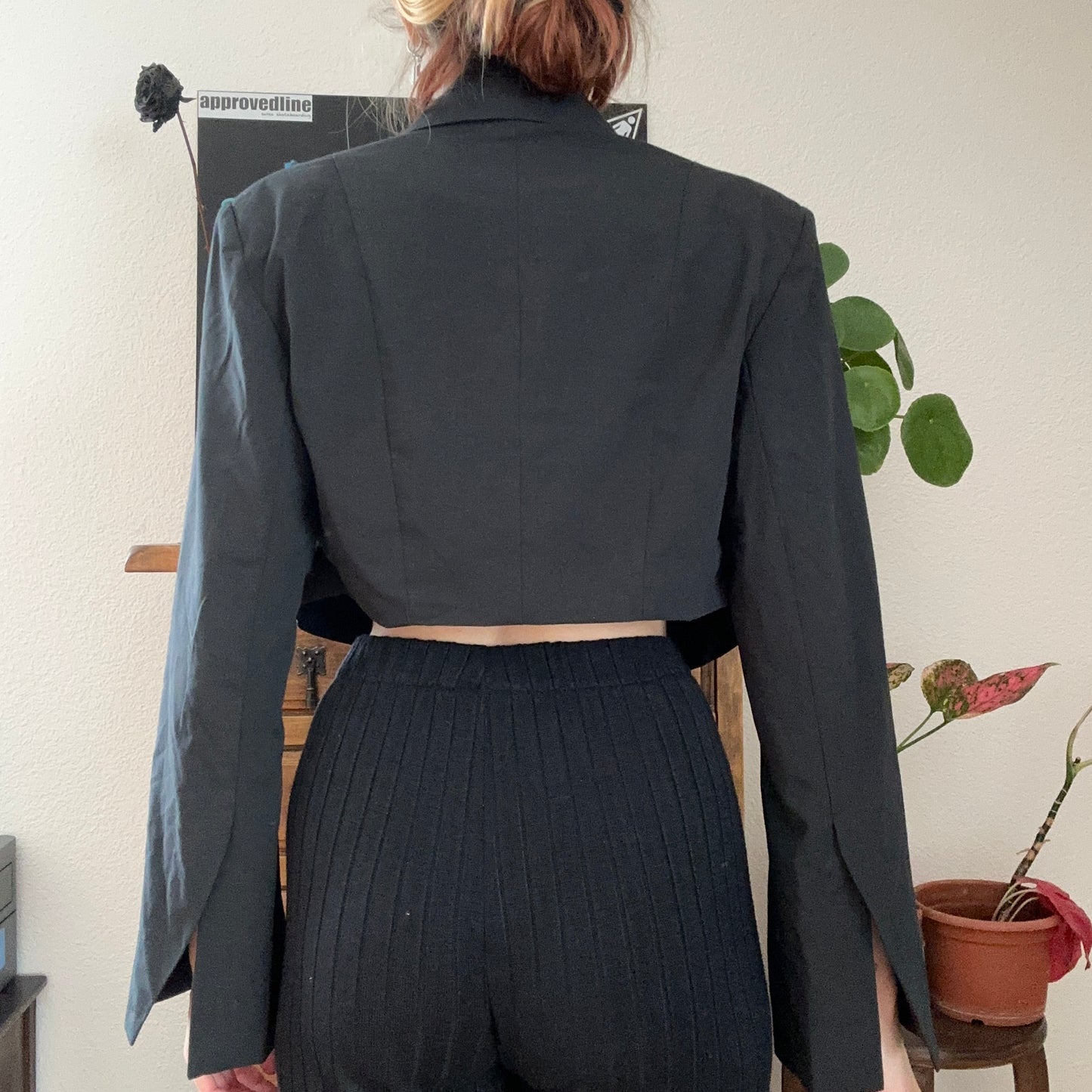 Black cropped Blazer | Bern