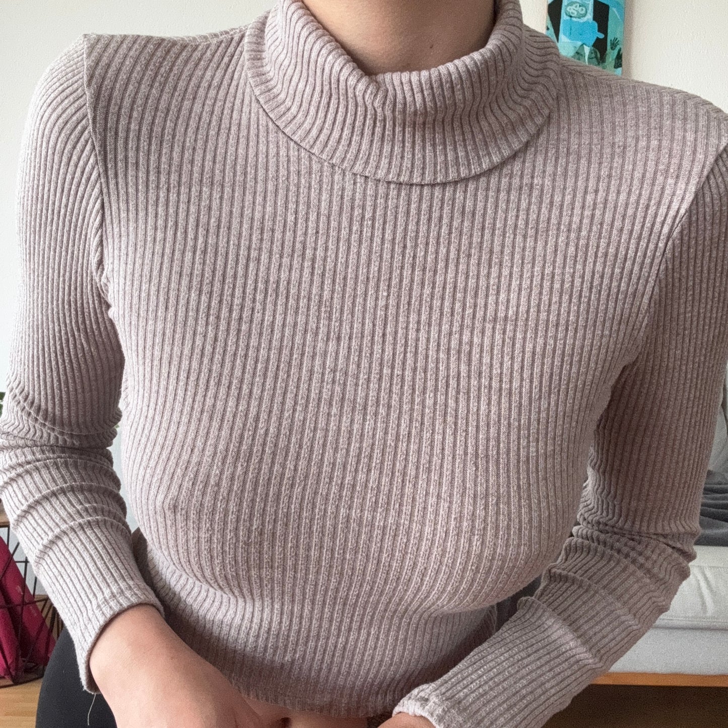 Beige cropped Longsleeve | Bern