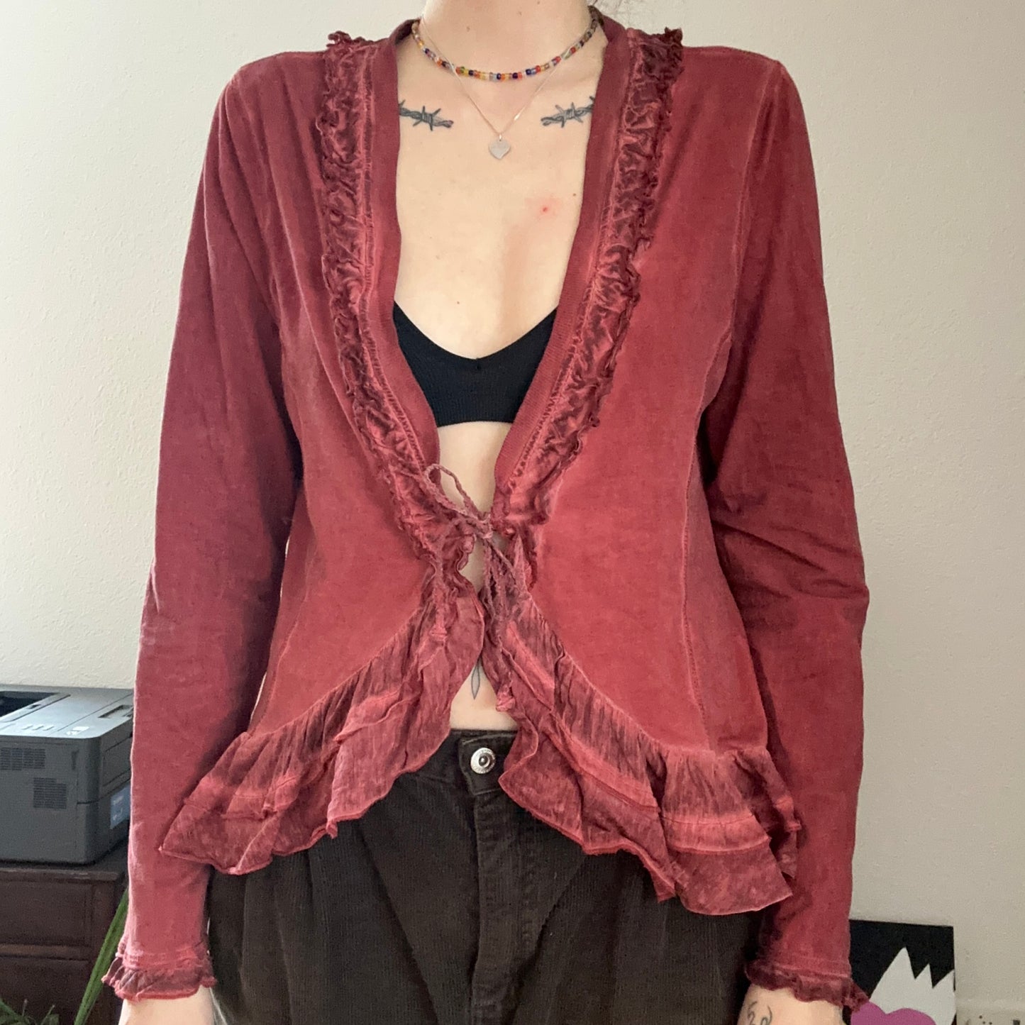 Vintage Red NILE Cardigan | Bern