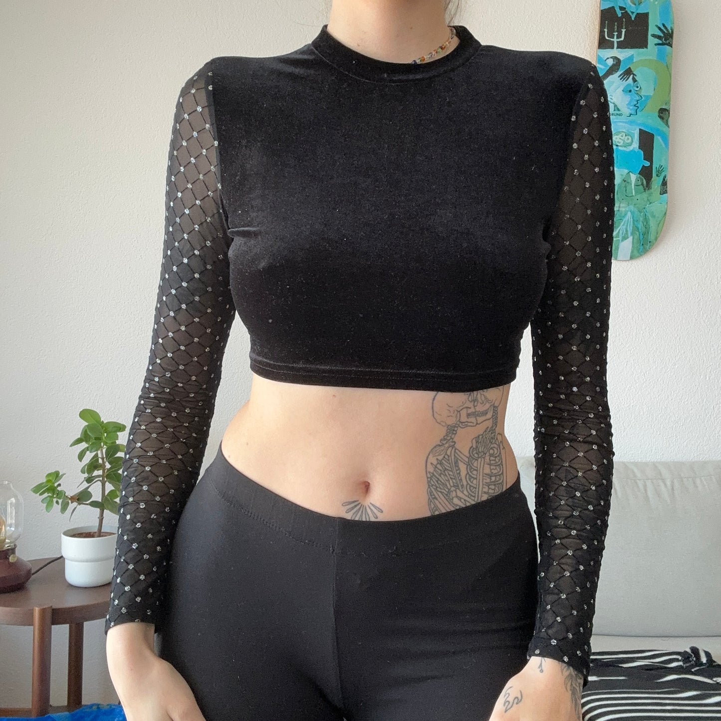 Black cropped Longsleeve | Bern