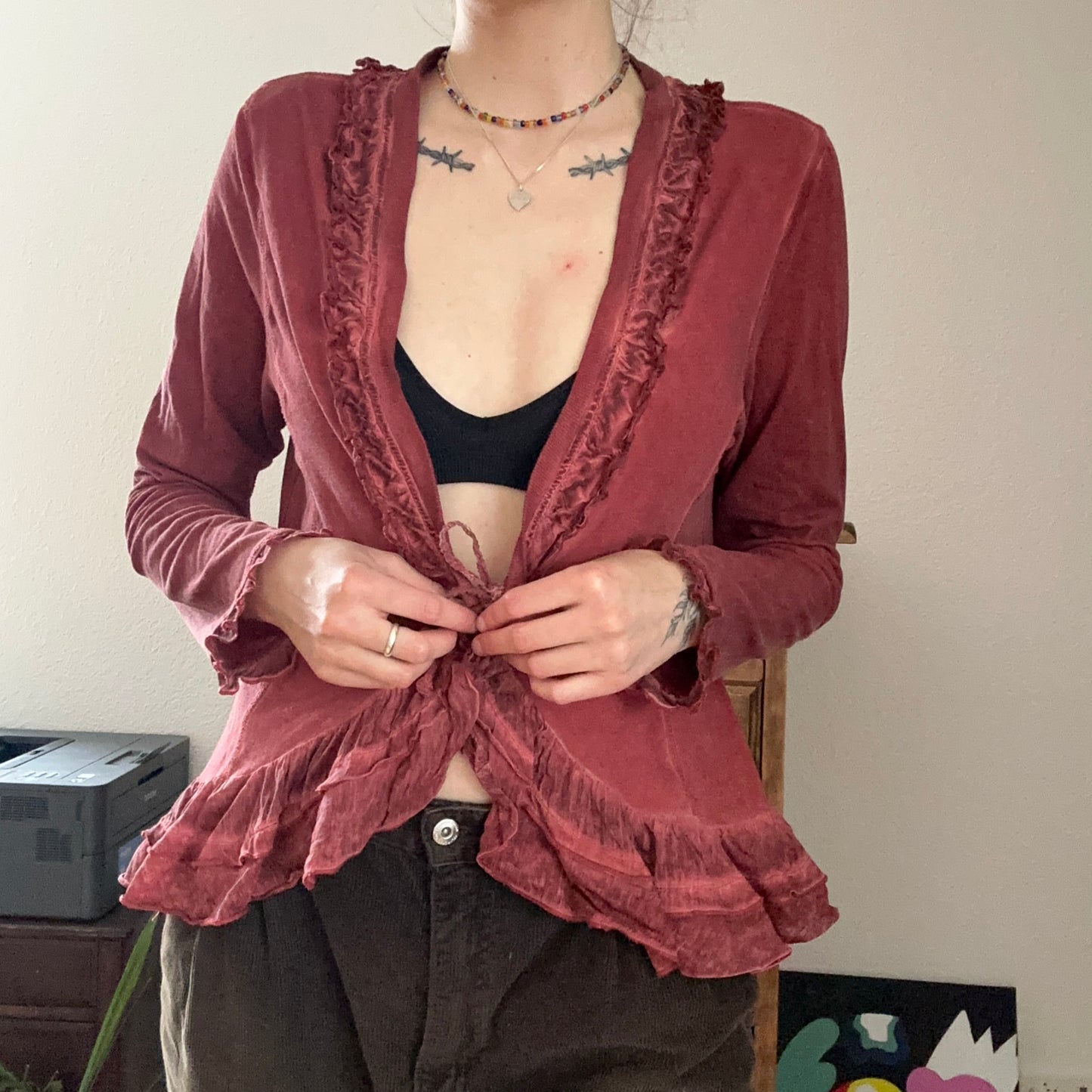 Vintage Red NILE Cardigan | Bern