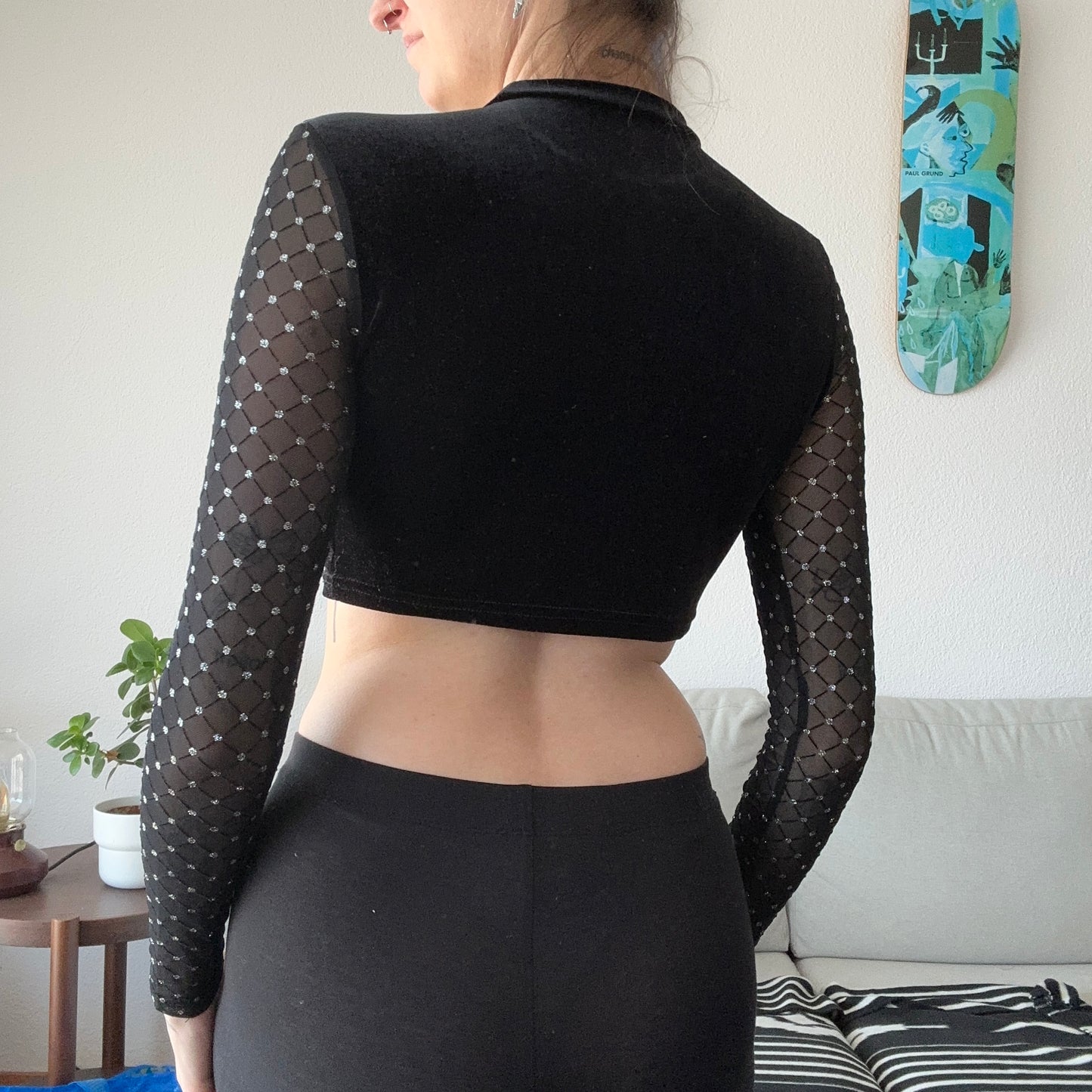Black cropped Longsleeve | Bern