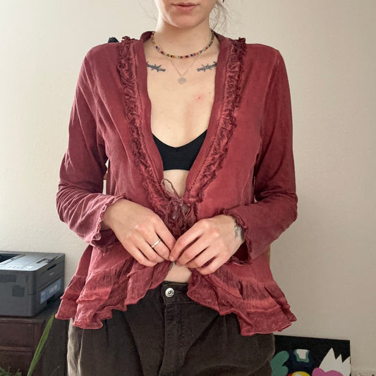 Vintage Red NILE Cardigan | Bern