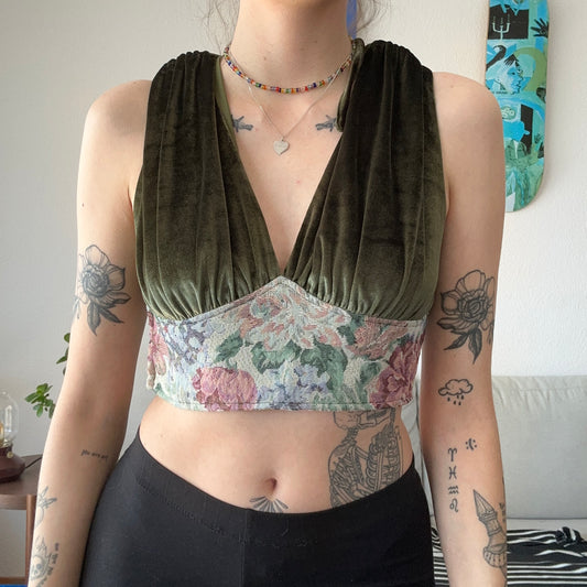 Green cropped Top | Bern