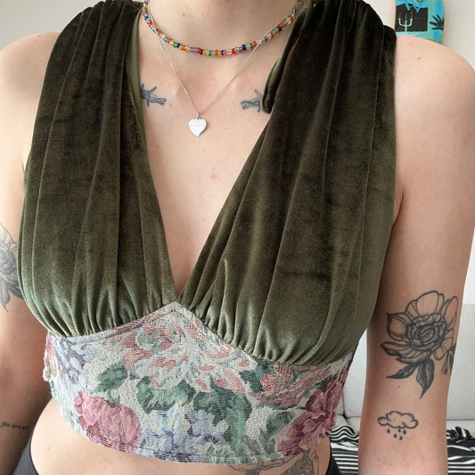 Green cropped Top | Bern
