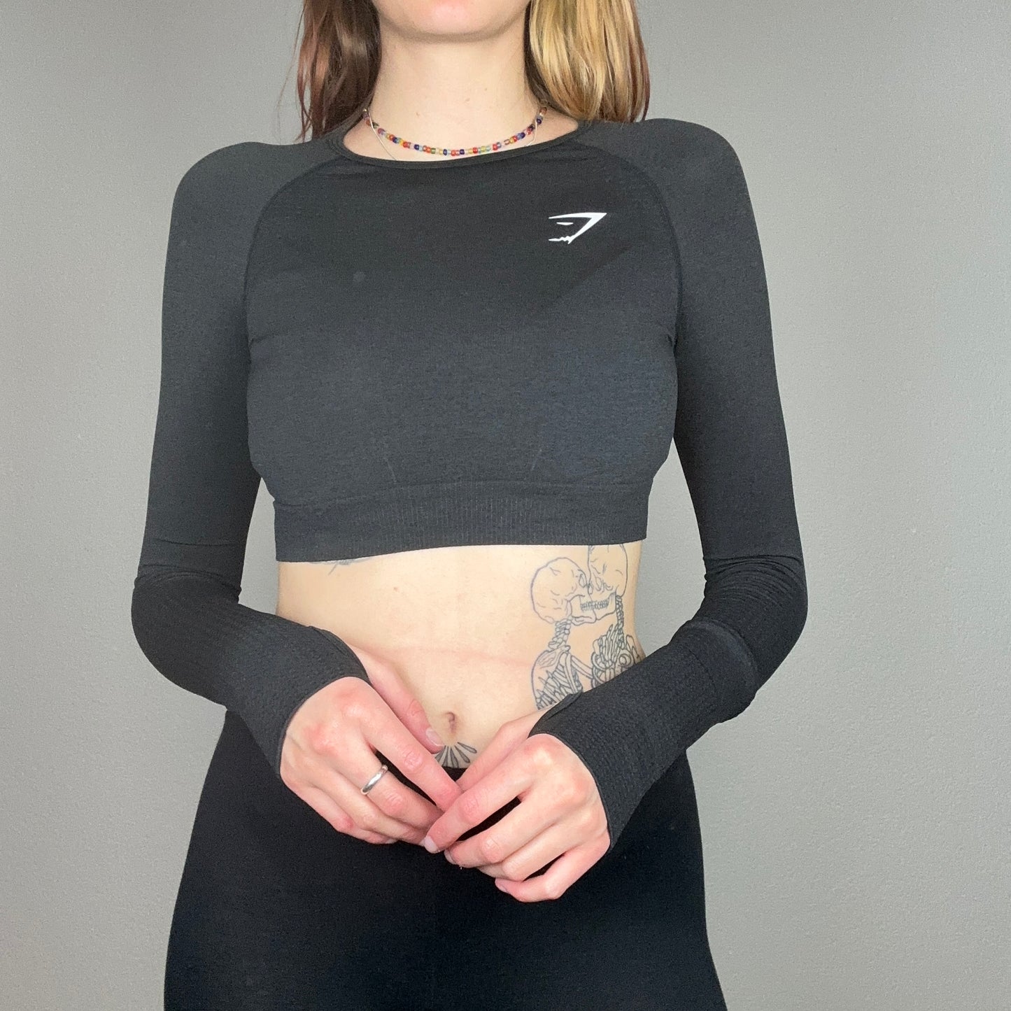 Black cropped Sports Longsleeve | Bern