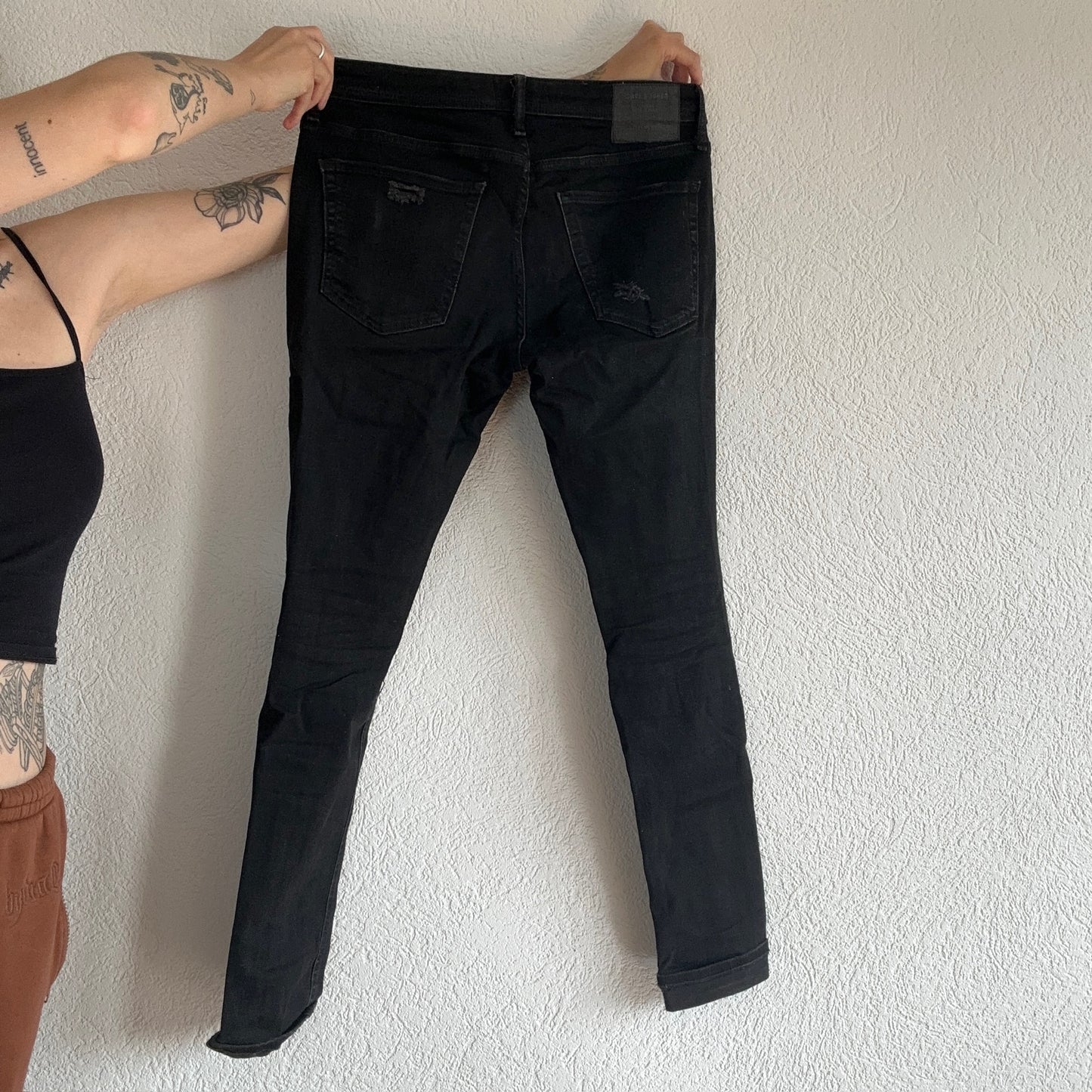 Black ripped Jack&Jones Jeans