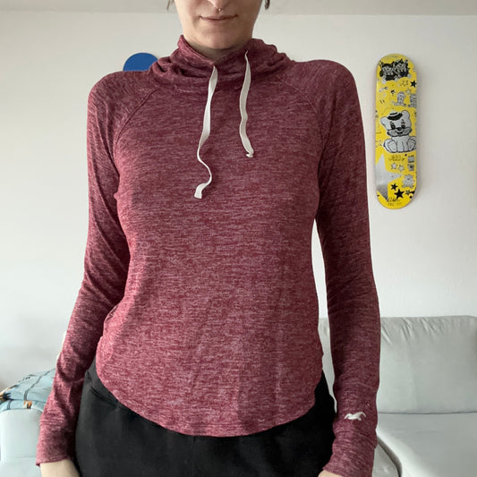 Pull à manches longues et col roulé rouge | Bern