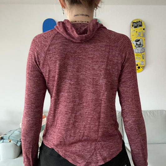 Pull à manches longues et col roulé rouge | Bern