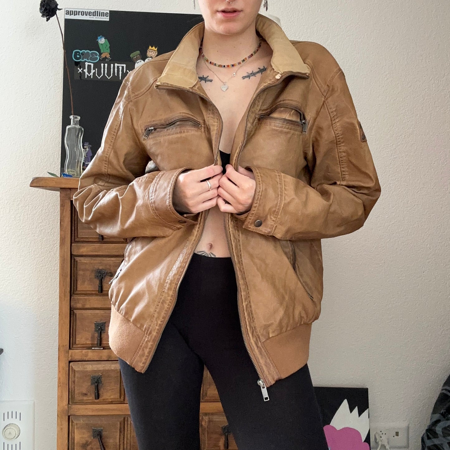 Brown fixed Jacket