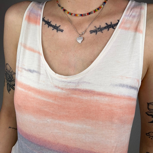 White top with pink, purple and blue colors | Bern