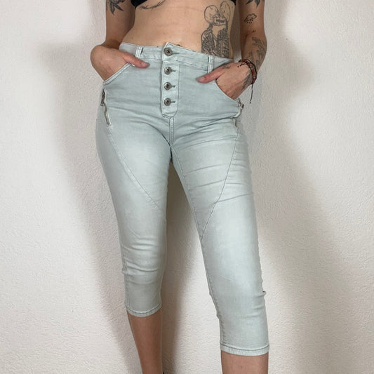 Y2K Lightblue Capri Jeans