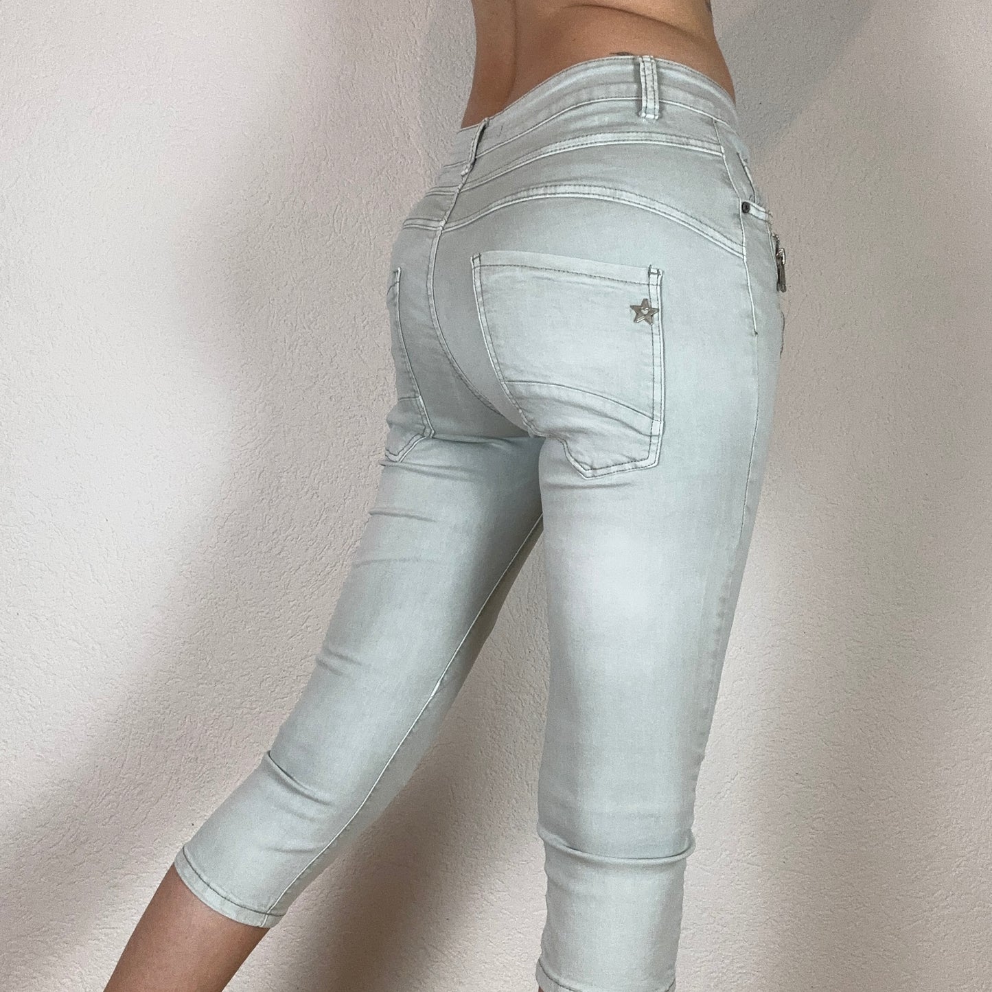 Y2K Lightblue Capri Jeans