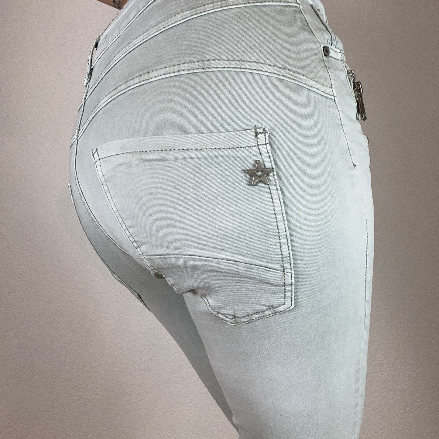 Y2K Lightblue Capri Jeans