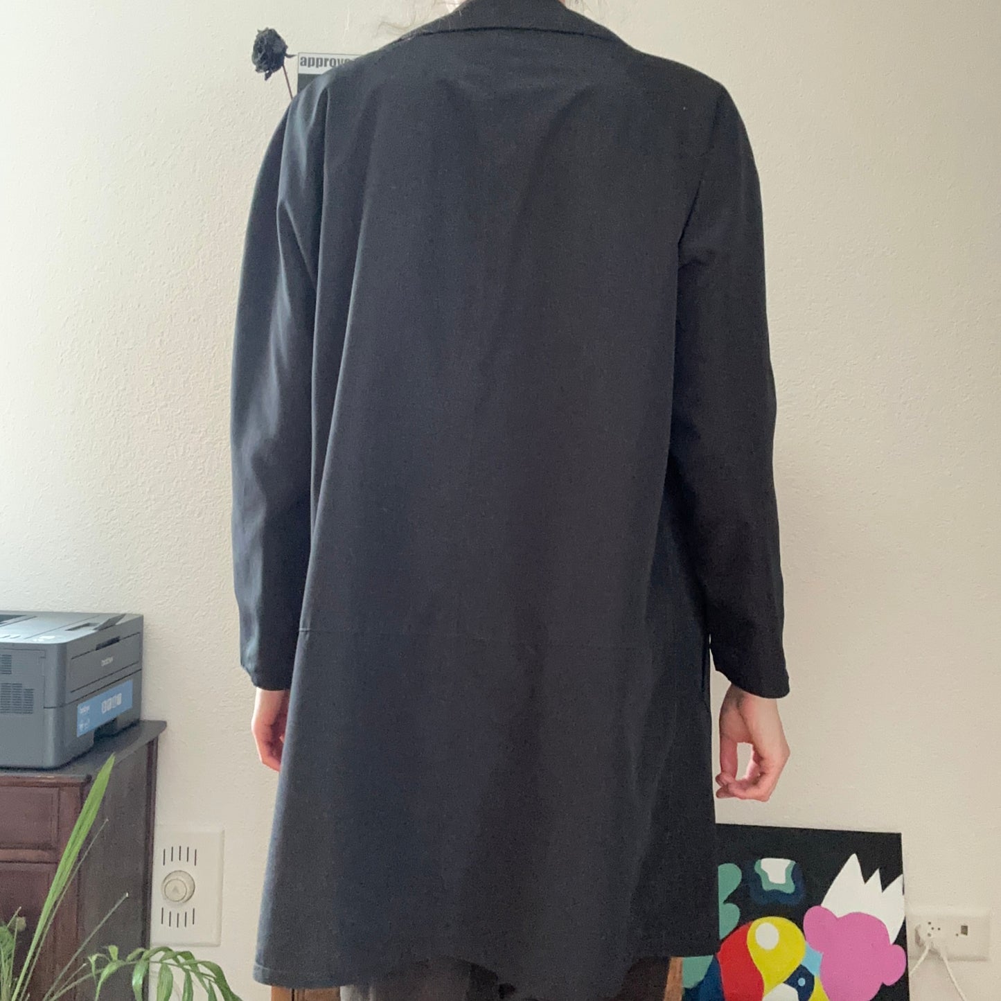 Vintage Black reversable Coat | Bern