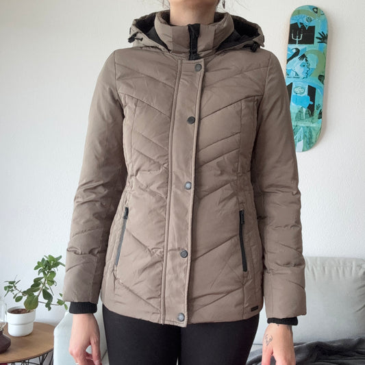 Beige Puffer Jacket