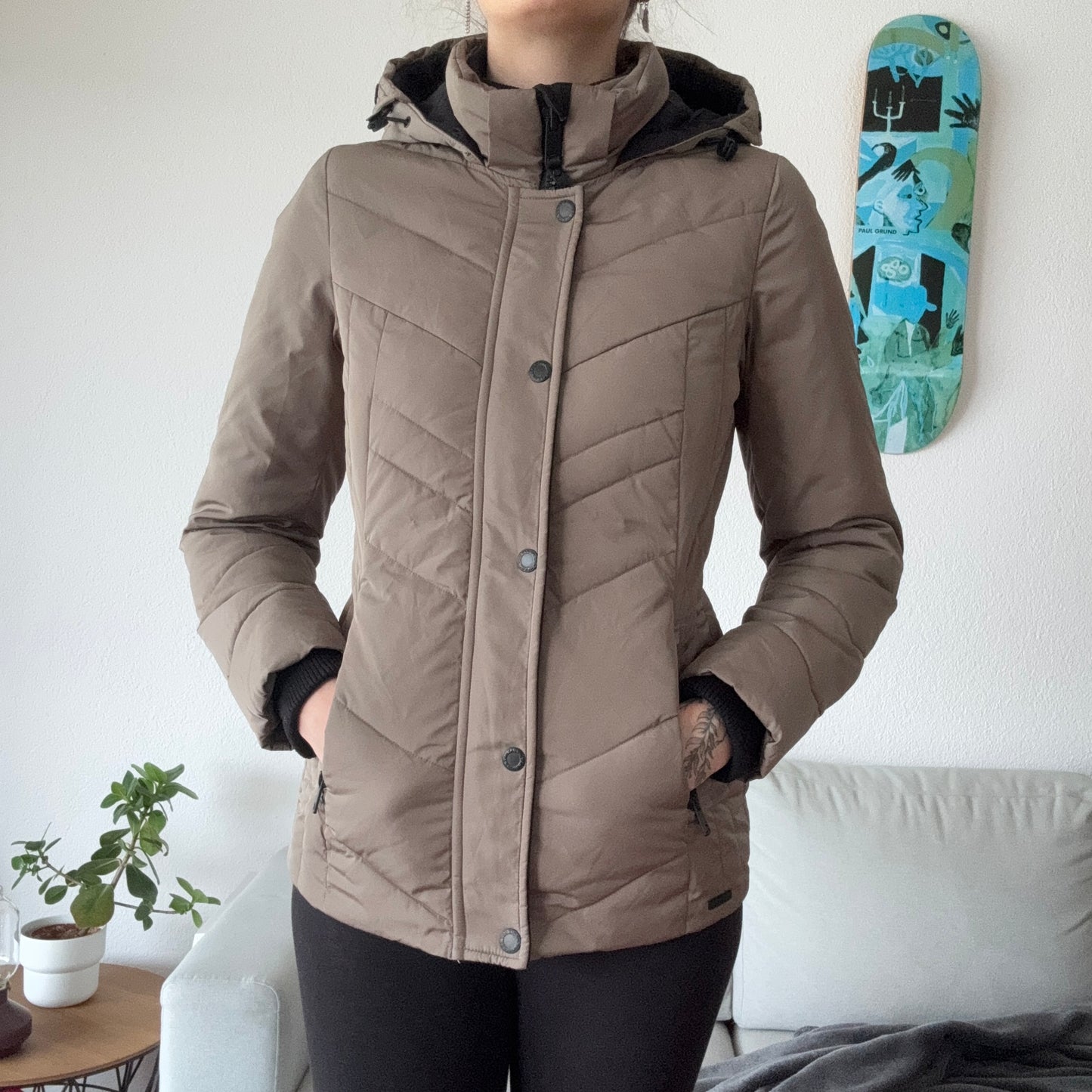 Beige Puffer Jacket