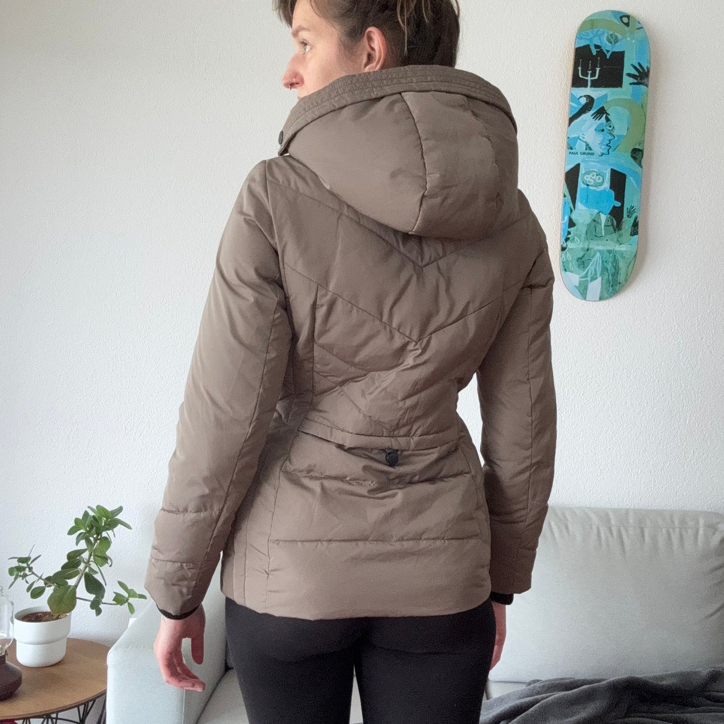 Beige Puffer Jacket
