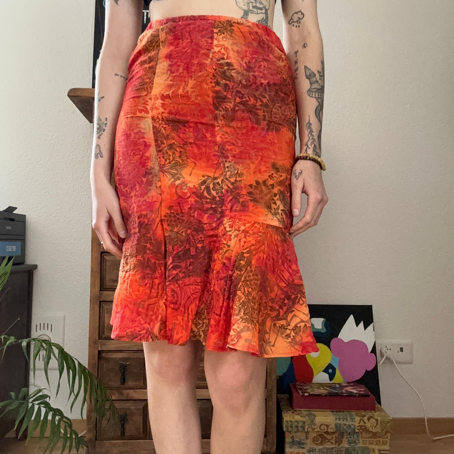 Vintage Orange Skirt | Bern