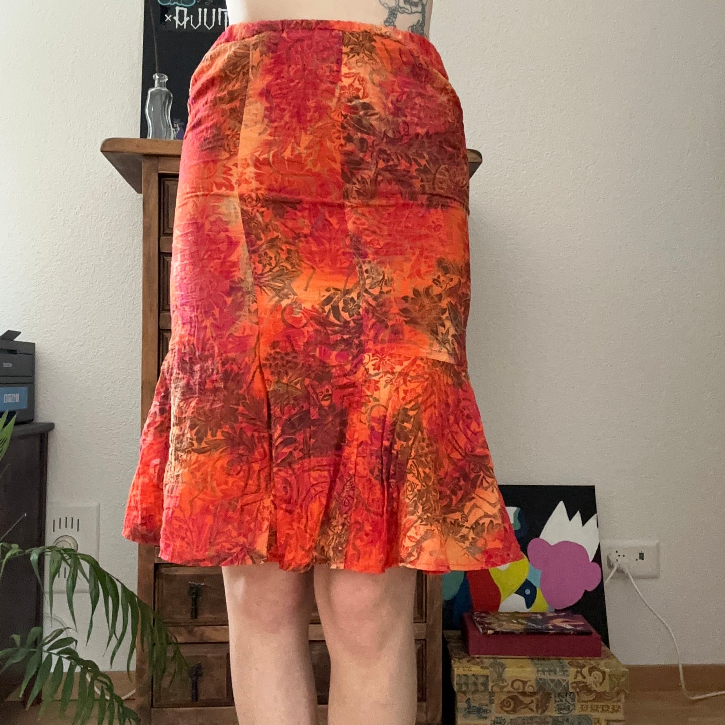 Vintage Orange Skirt | Bern