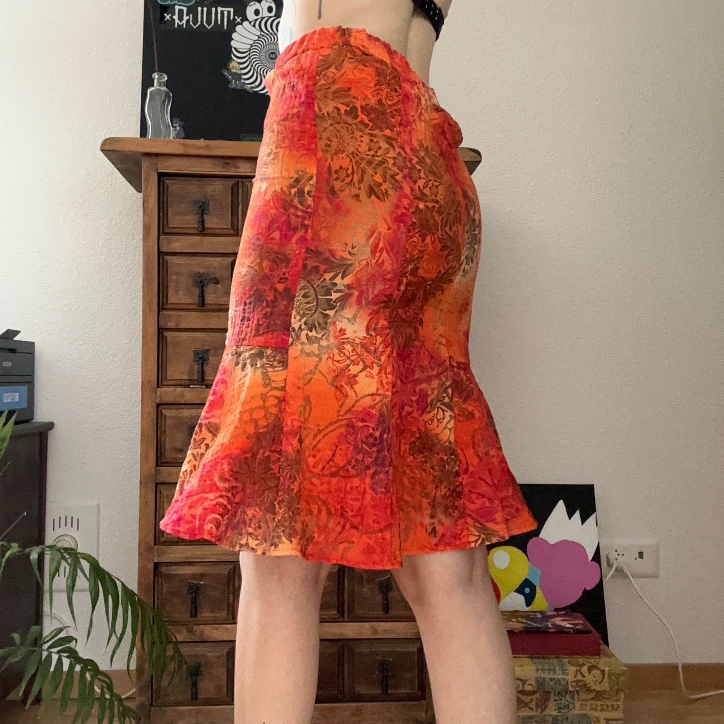 Vintage Orange Skirt | Bern