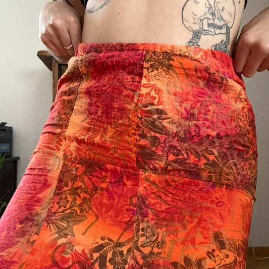 Vintage Orange Skirt | Bern