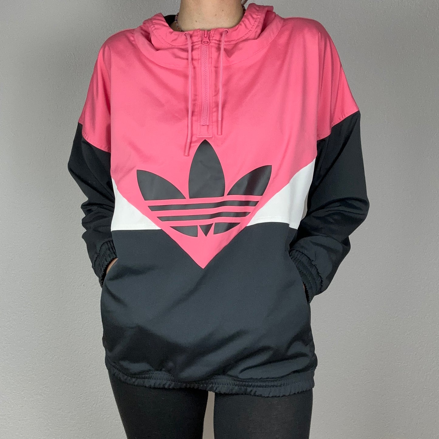 Veste Adidas rose, noire et blanche | Bern