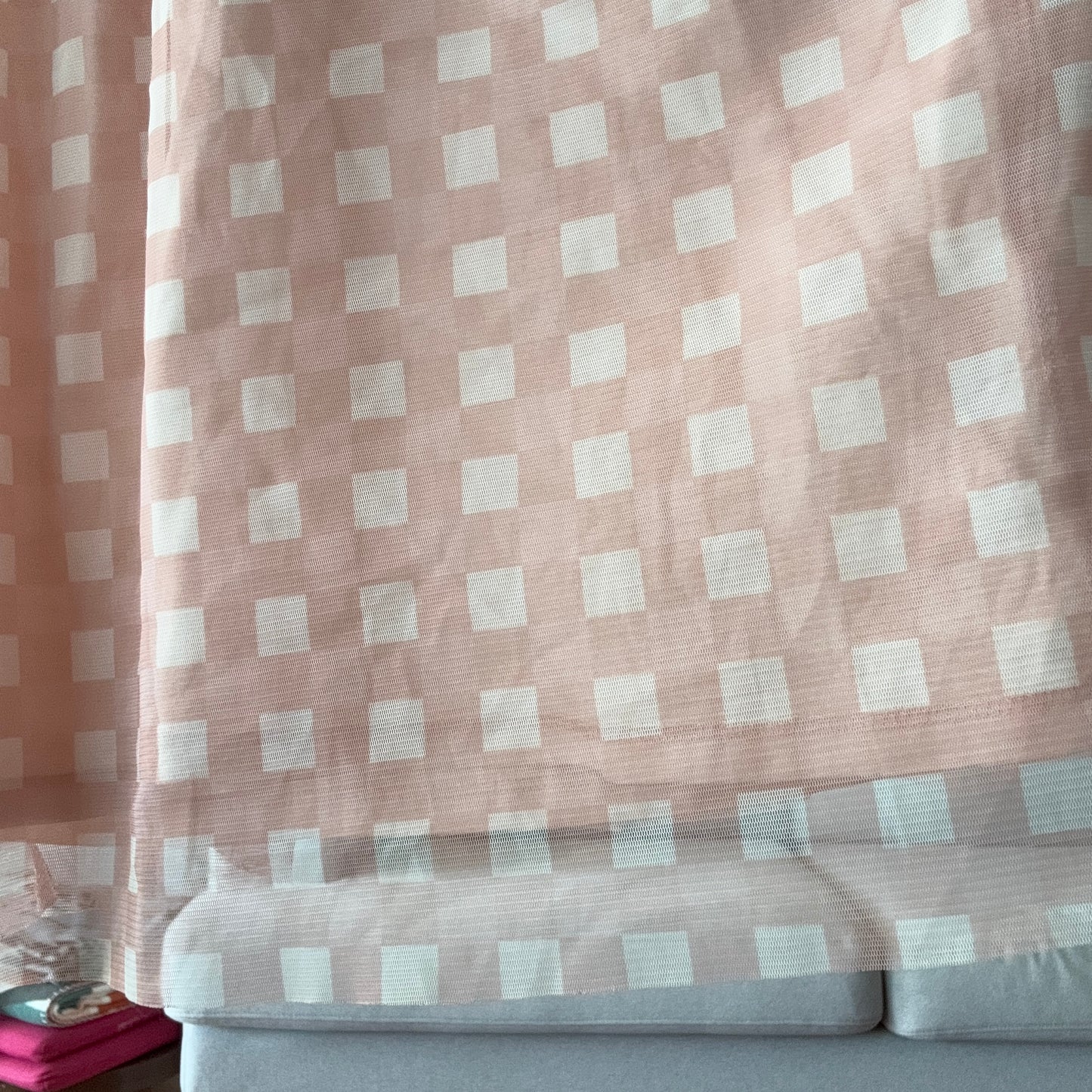 Pink and white checked Dress | Bern