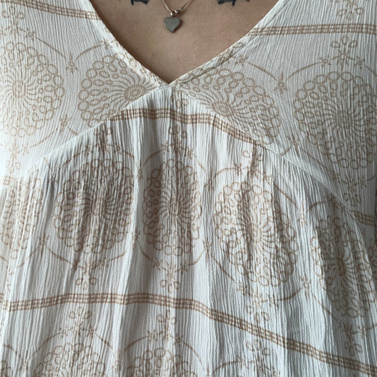 White and Beige Longsleeve | Bern