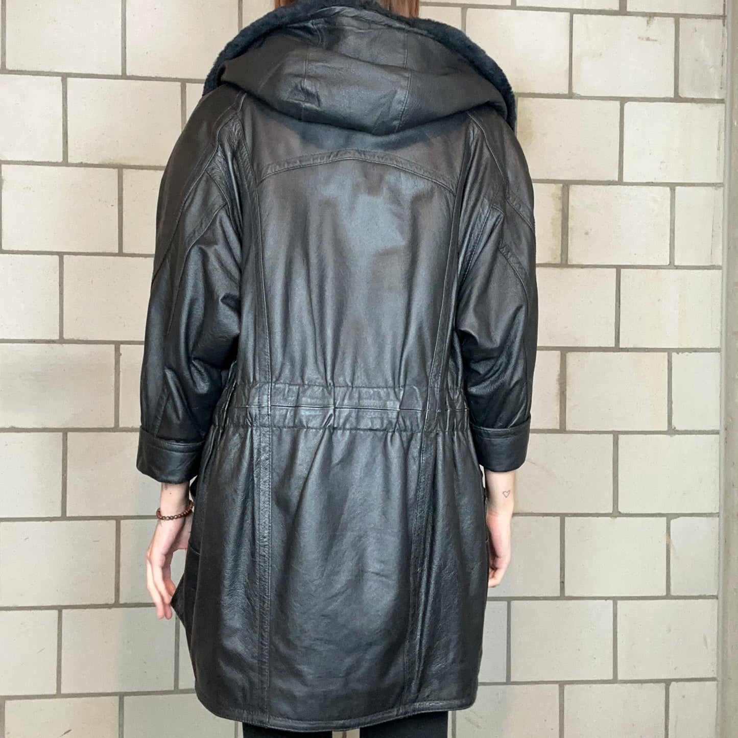 Black Real Leather Coat | Bern