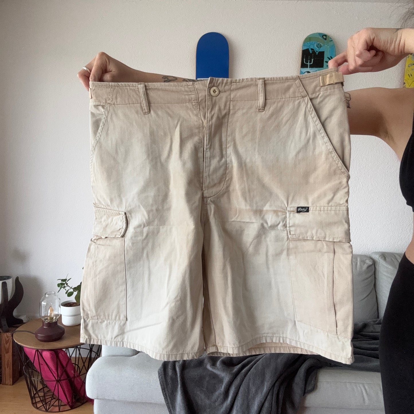 Beige Shorts