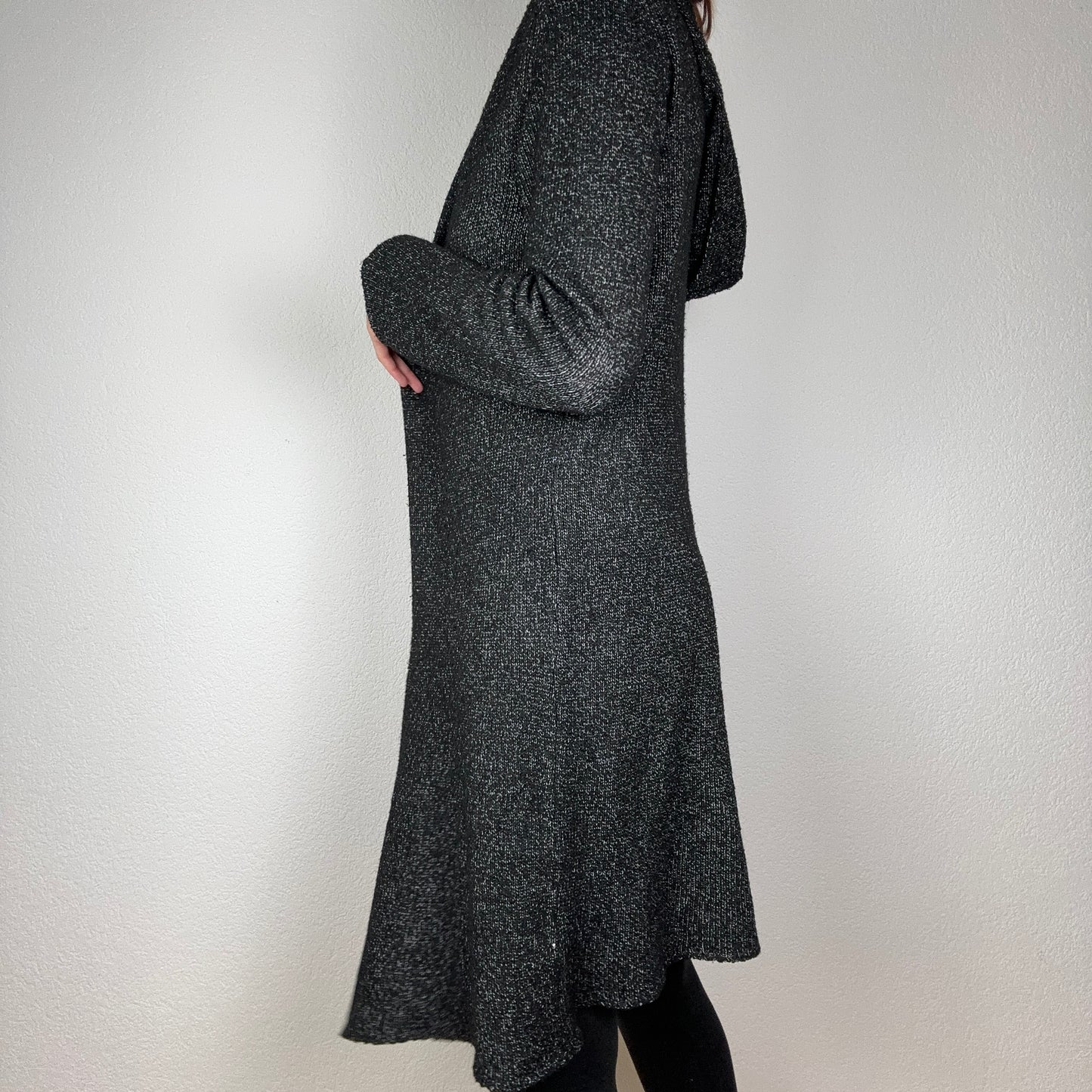 Cardigan noir à capuche | Berne