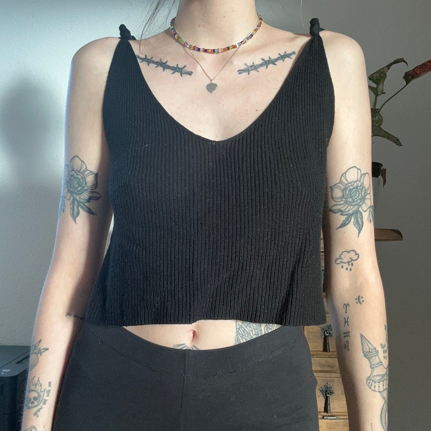 Black knitted Top | Bern