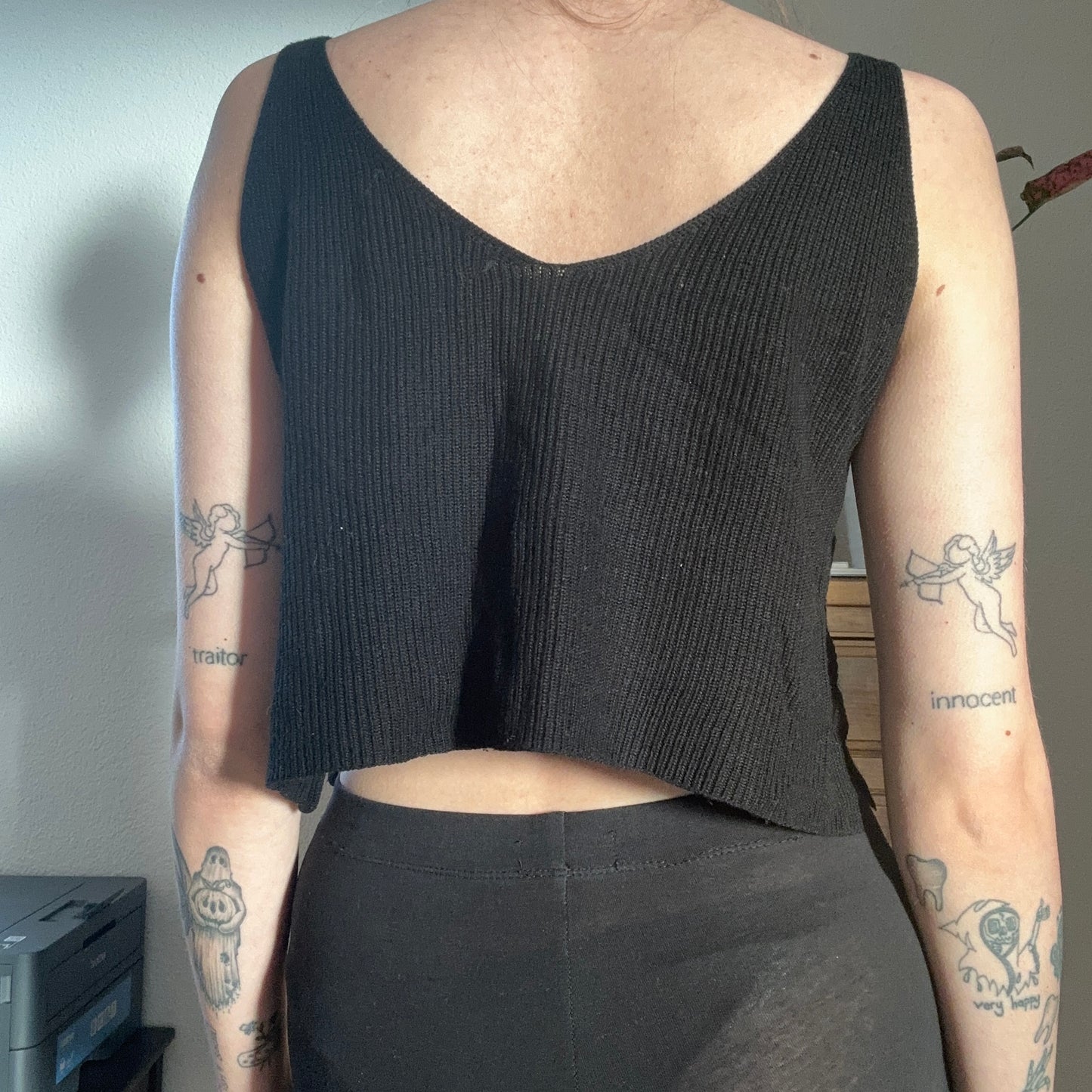 Black knitted Top | Bern