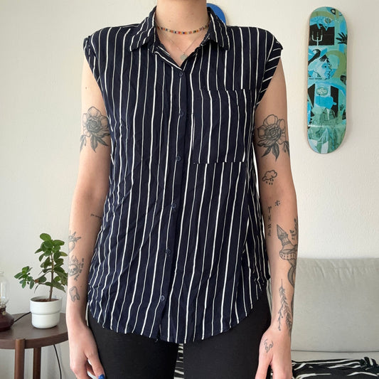 Black Top with White stripes | Bern