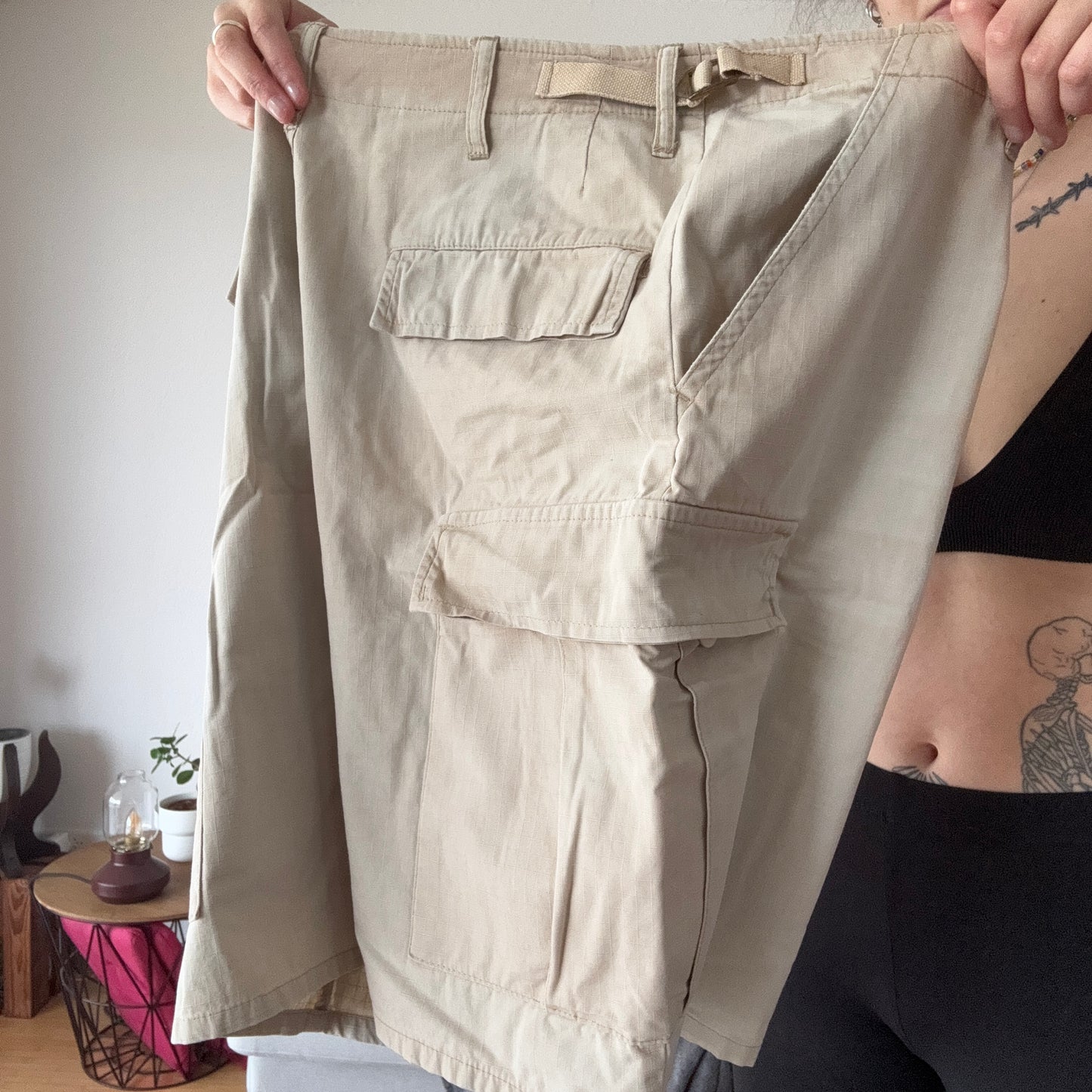 Beige Shorts