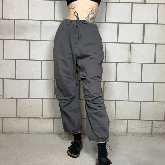 Gray Parachute Pants