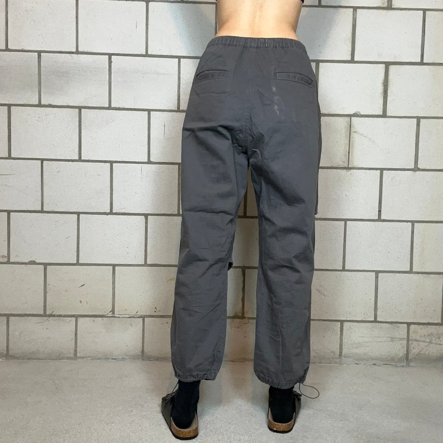 Gray Parachute Pants