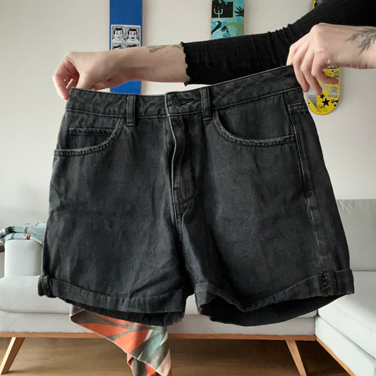 Black Jeans Shorts