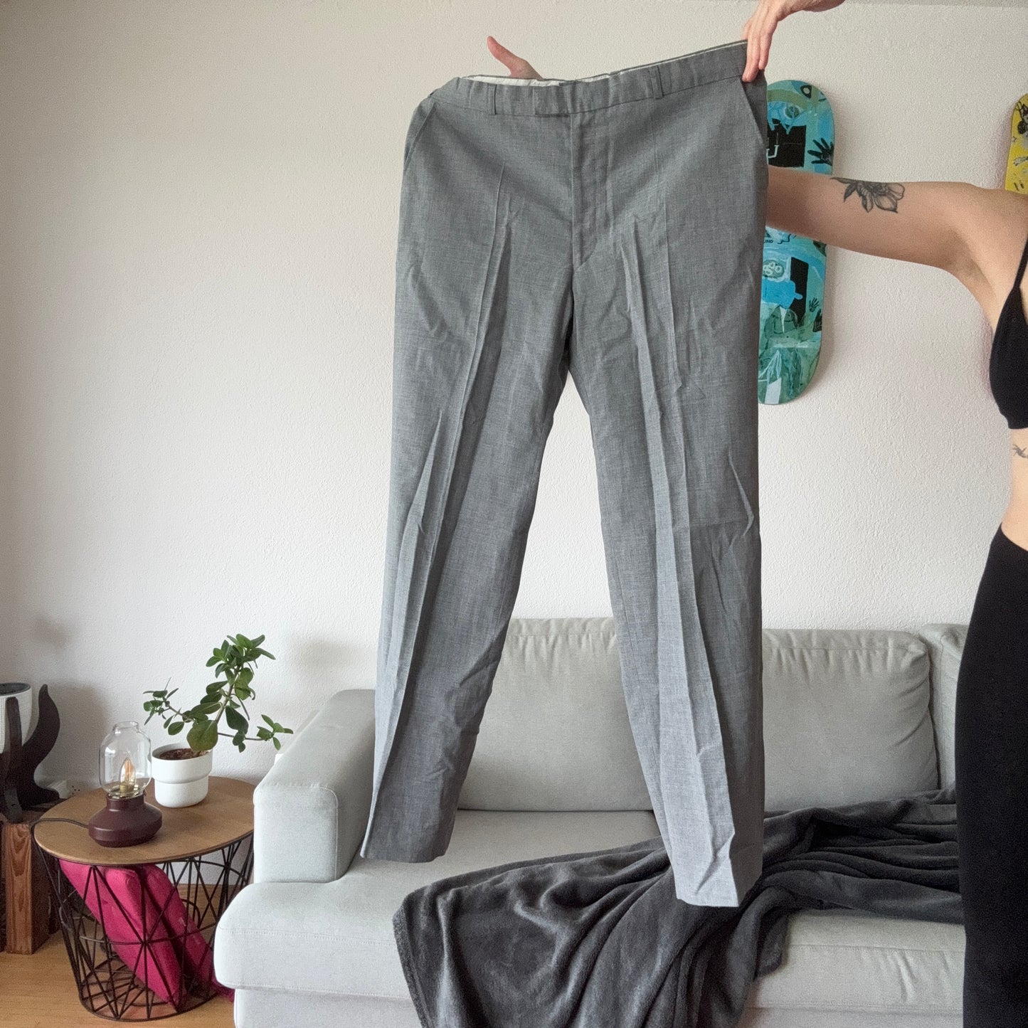 Gray Suit Pants