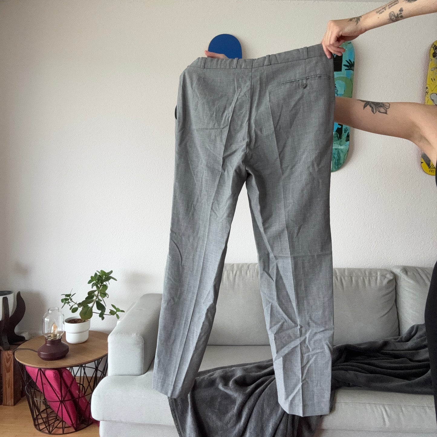 Gray Suit Pants