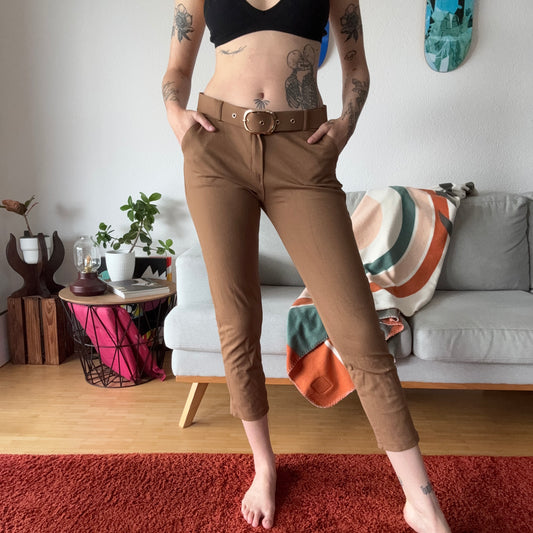 Brown Pants with Belt | Bern