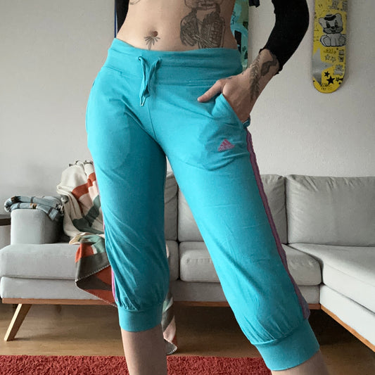 Blue Vintage Adidas Capri Trainer 3/4 Shorts | Bern