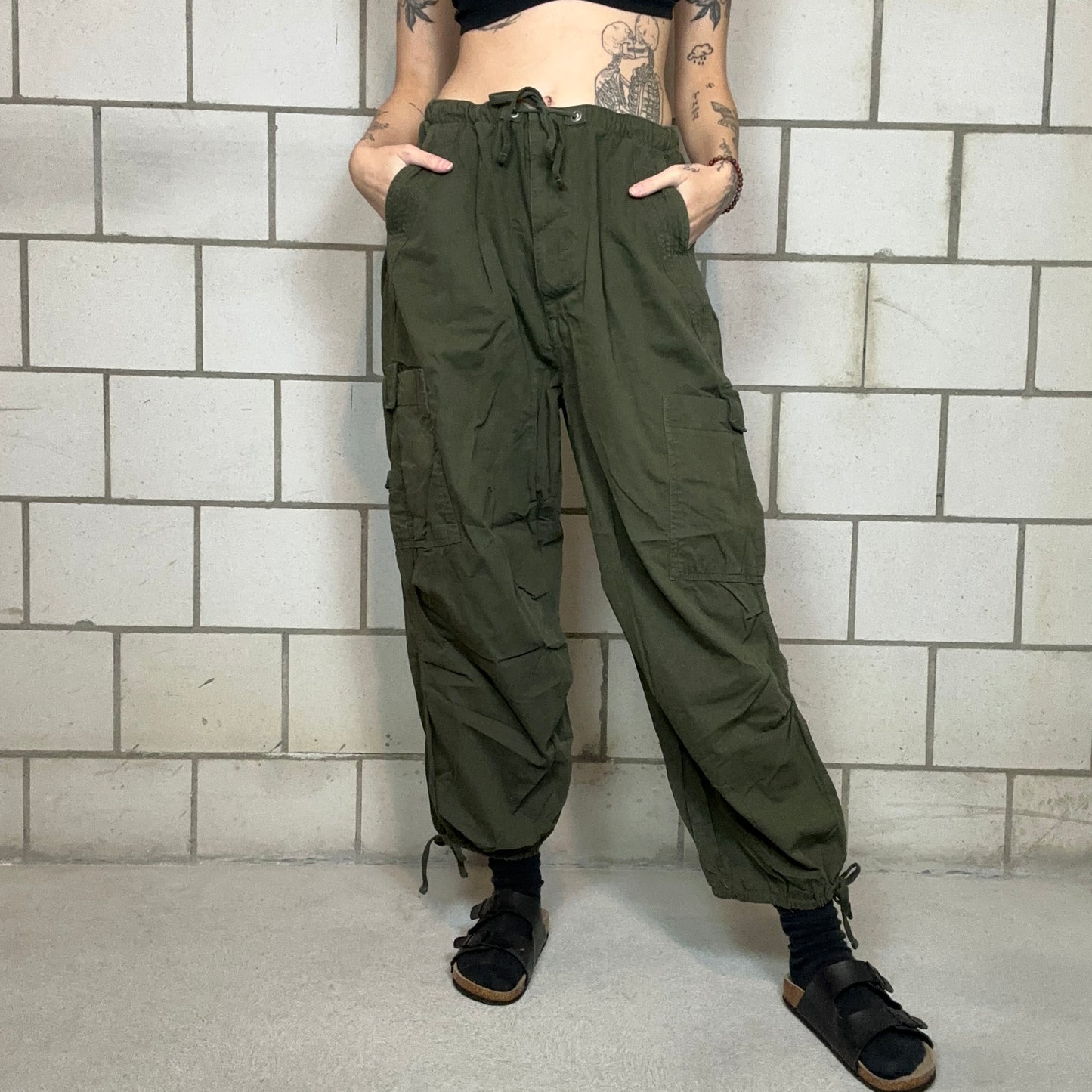 Green Parachute Pants | Bern