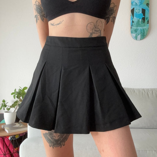Black Skirt with Shorts underneath