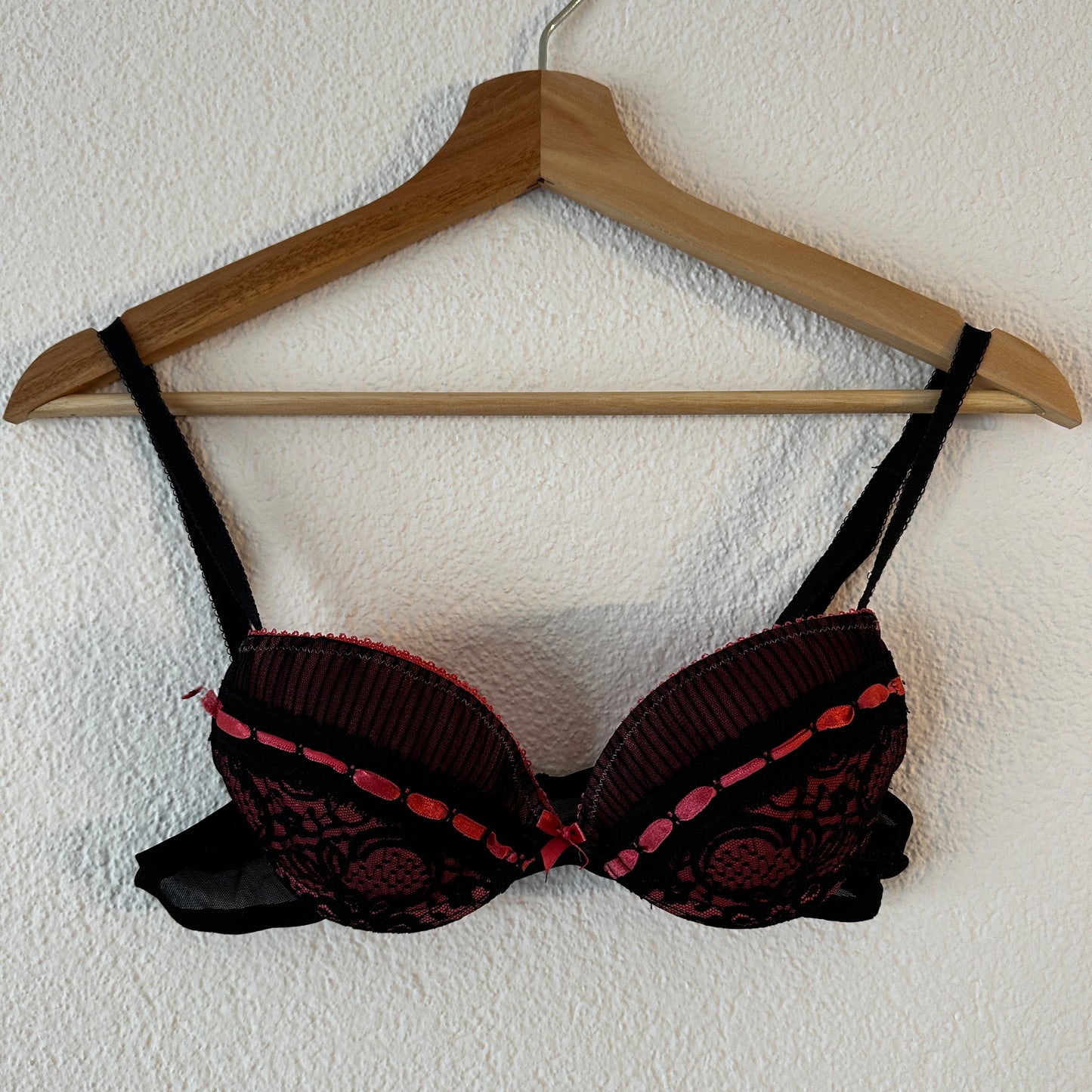 Black and Pink Bra