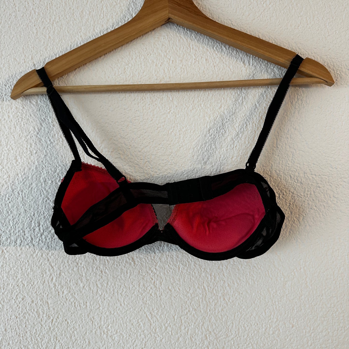 Black and Pink Bra