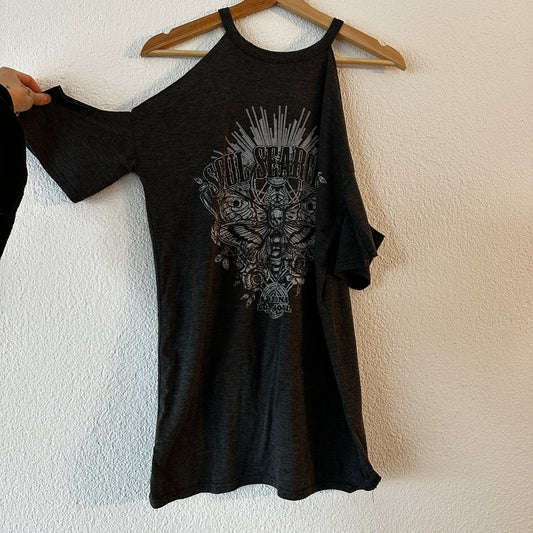 Chemise grise avec imprimé blanc sur le devant | Bern