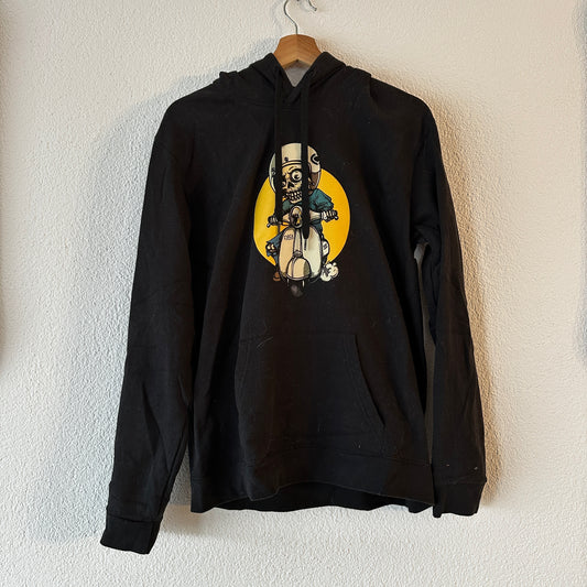 Black Hoodie with fun front print