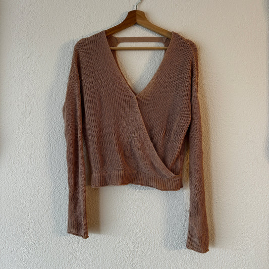 T-shirt à manches longues en tricot rose | Bern